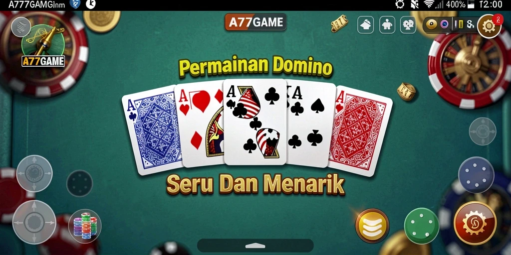 Tampilan menarik dari gameplay Domino A777GAME.