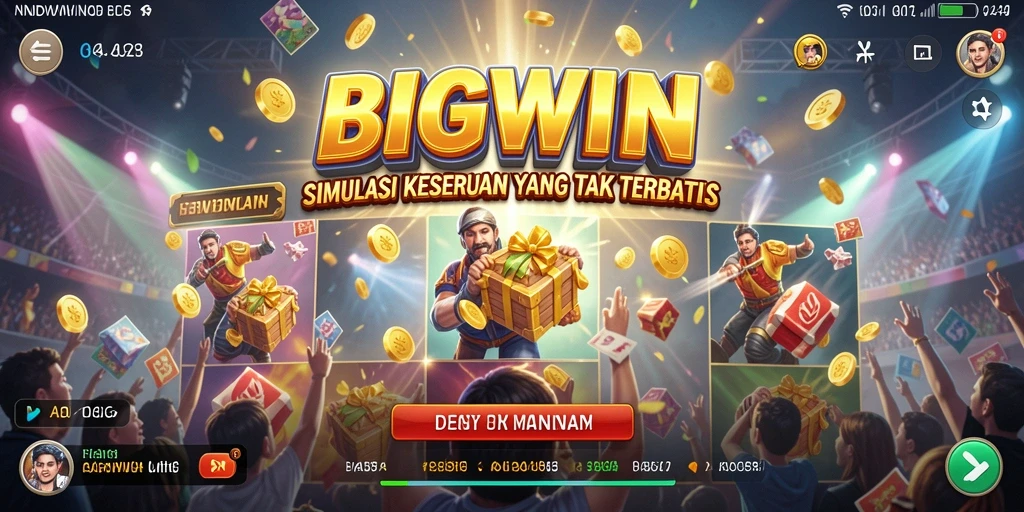 Tampilan gameplay menakjubkan dari BIGWIN yang menggugah semangat.