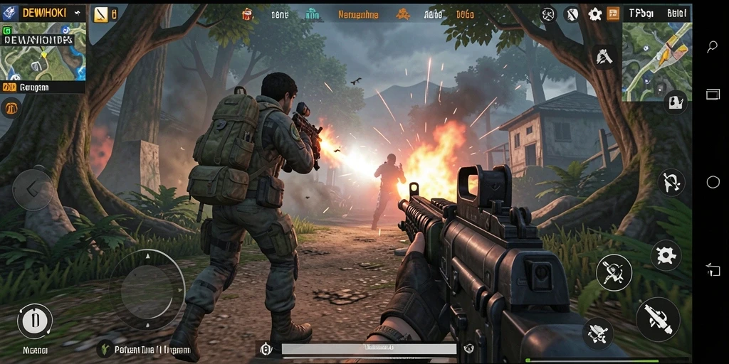Screenshot utama DEWIHOKI menampilkan aksi seru gameplay TPS.