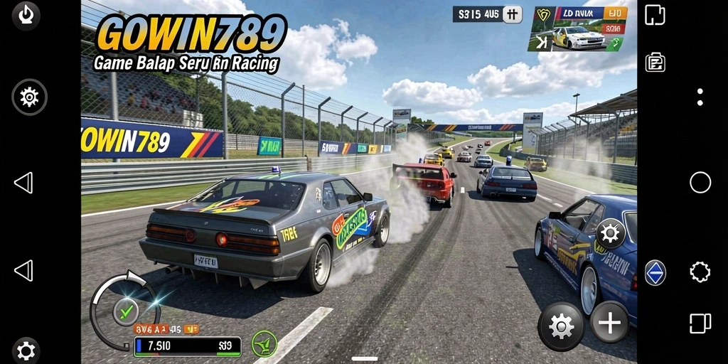 Tampilan gameplay balap yang menegangkan dan penuh adrenalin.