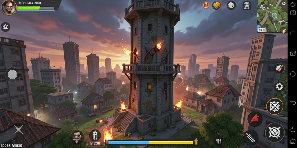 Screenshot ID098 menampilkan aksi seru dalam Tower Defense.