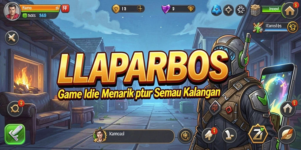 Tampilan gameplay Idle LAPARBOS yang menarik dan dinamis.