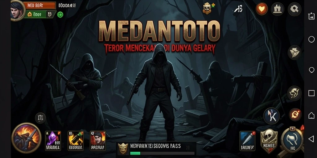 Tampilan gameplay MEDANTOTO yang menyeramkan dan mencekam.