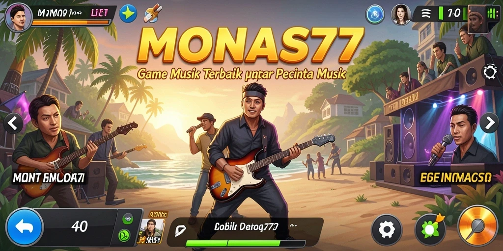 Tampilan gameplay MONAS77 yang menyenangkan dan interaktif.