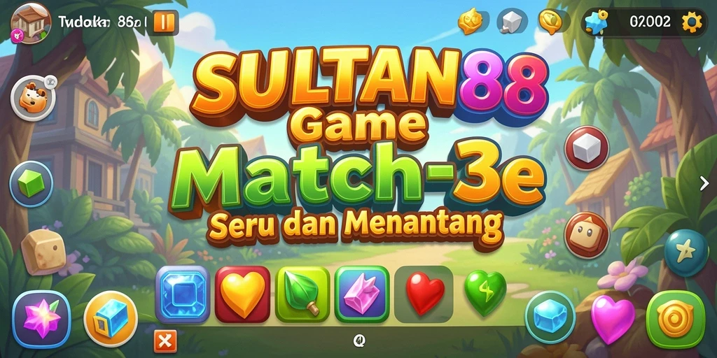 Tampilan gameplay seru dari SULTAN88, cocok untuk penggemar Match-3.