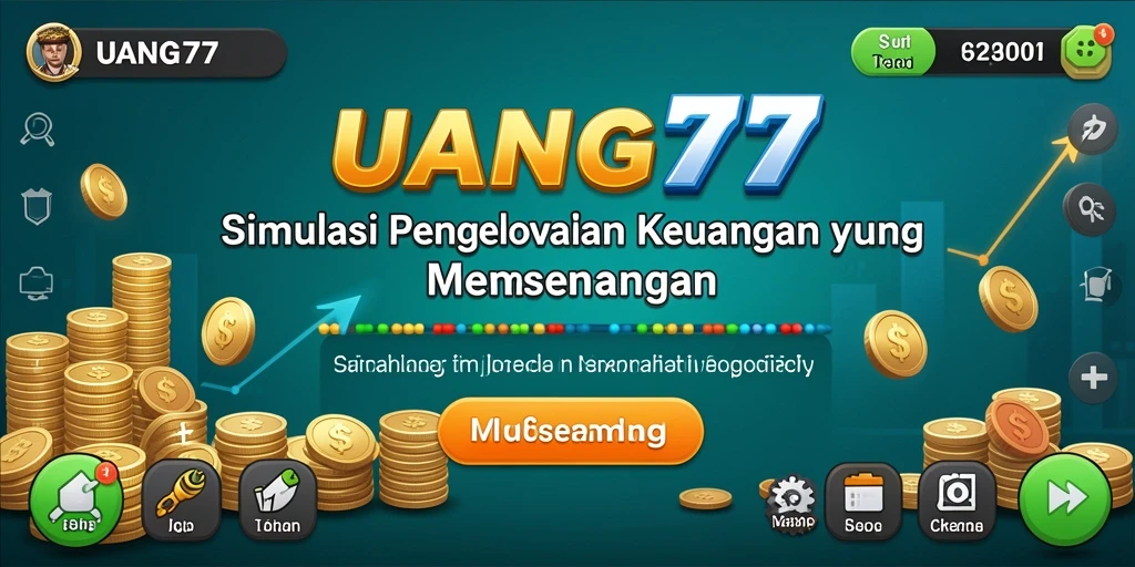 Tampilan gameplay UANG77 yang interaktif dan menarik dalam simulasi pengelolaan keuangan.