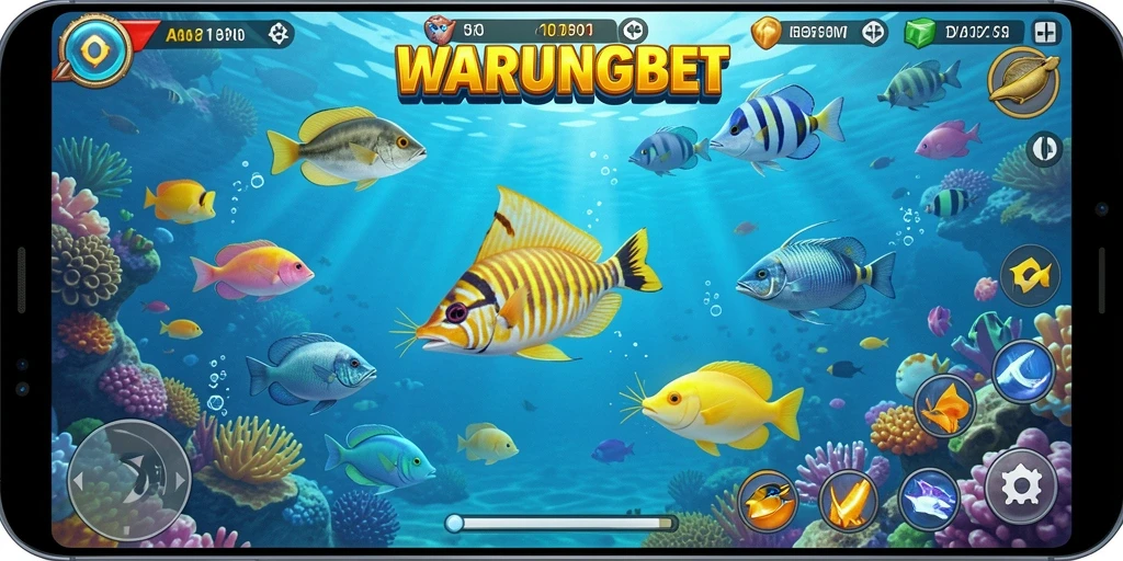 Tampilan menakjubkan dalam gameplay Tembak Ikan WARUNGBET.