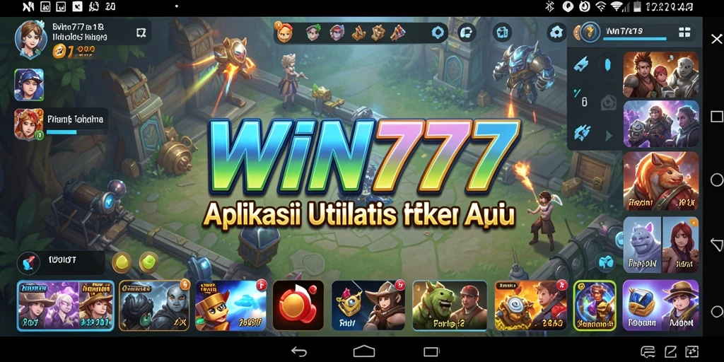 Tampilan antarmuka aplikasi WIN777 yang mudah digunakan.